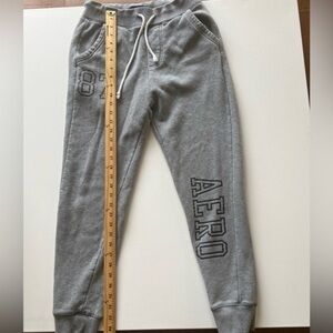 EUC Aeropostale Youth Unisex‎ Size Small Sweatpants Gray Drawstring!! (C)